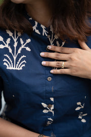 Blue Blossom Cotton Coord Set