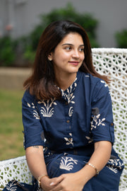 Blue Blossom Cotton Coord Set