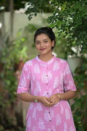 Pastel Pink Cotton Coord Set