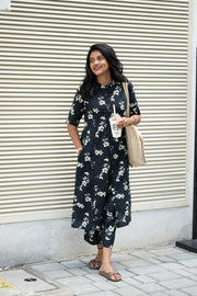 Black Blossom Coord Set