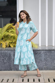 Fresh Green Cotton Coord Set