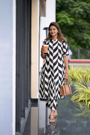 Geometric Print Cotton Co-Ord Set