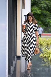 Geometric Print Cotton Co-Ord Set