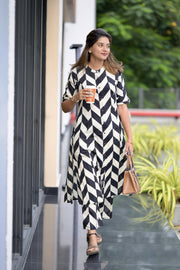 Geometric Print Cotton Co-Ord Set