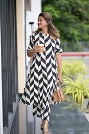 Geometric Print Cotton Co-Ord Set