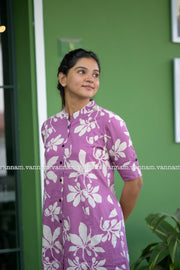 Pink Orchid Cotton Co-ord Set