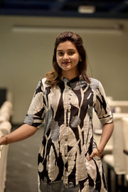 Black Floral Garden Co-ords