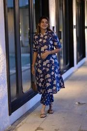 Blue Tulip Garden Cotton Co-ord Set