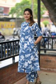 Cool Blue Cotton Co-Ord Set