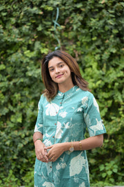 Emerald Garden Cotton Co-Ord Set