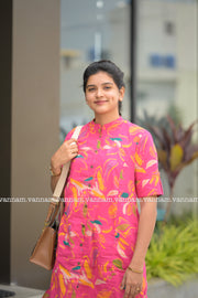 Fuchsia Pink Cotton Co-ord Set