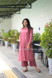 Dusky Pink Cotton Co-ord Set