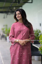 Dusky Pink Cotton Co-ord Set