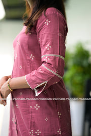 Dusky Pink Cotton Co-ord Set