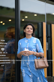 Blue Bud Cotton Co-ord Set