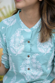 Fresh Green Cotton Coord Set