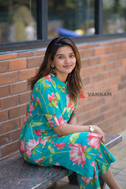 Green Lotus Cotton Coord Set