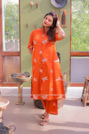 Tangerine Luckybird Cotton Co-ord Set